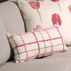 Albany Checks 12x20 Throw Pillow