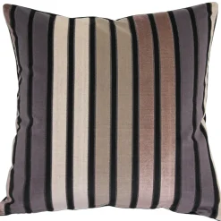 Amethyst Stripes Textured Velvet Throw Pillow 20x20