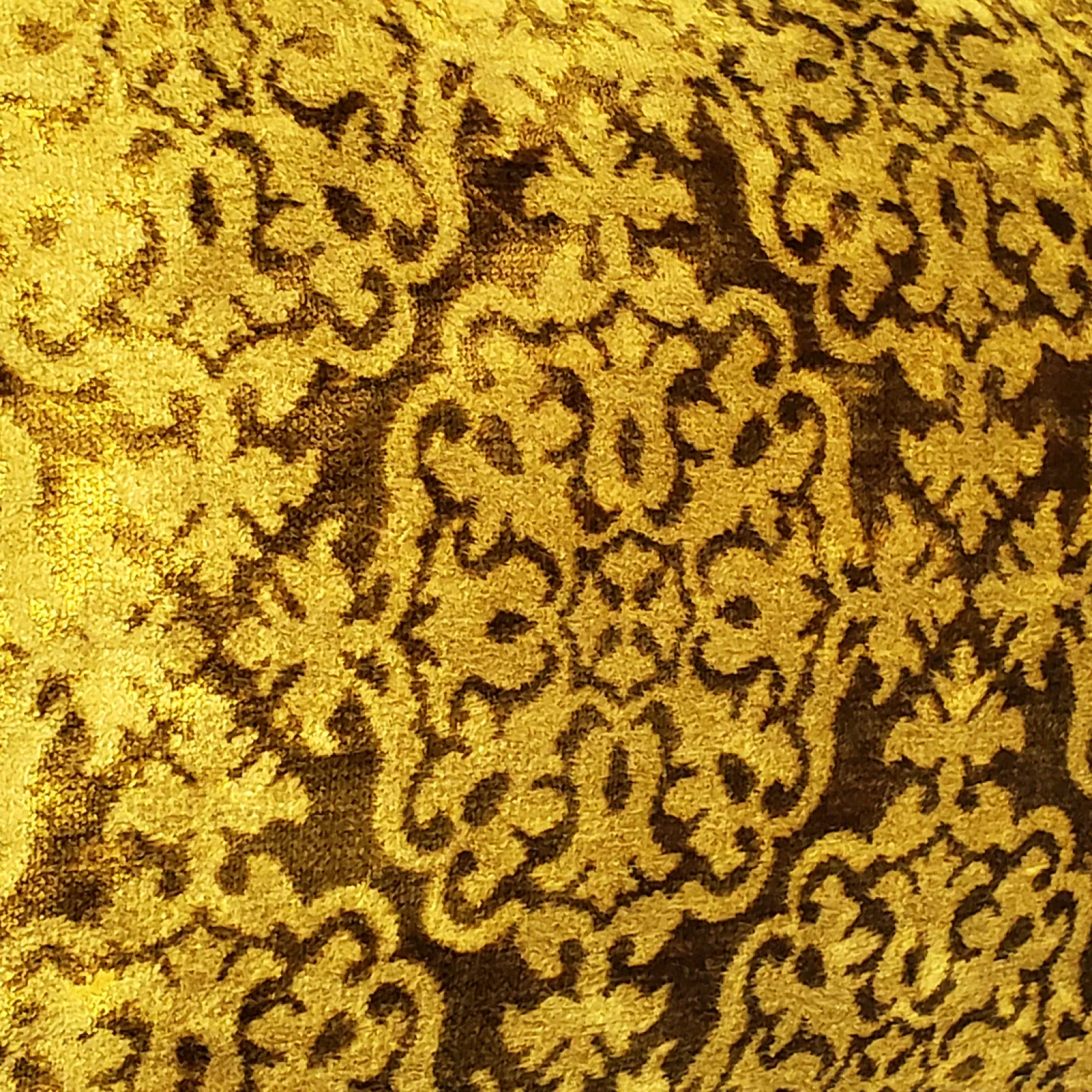 Artemis Gold Velvet Throw Pillow 12x20
