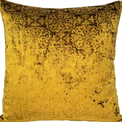 Artemis Gold Velvet Throw Pillow 20x20