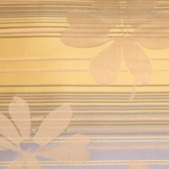 Beige Floral on Stripes Rectangular Decorative Pillow