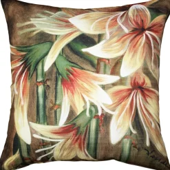 Belladonna Lily Throw Pillow 20x20