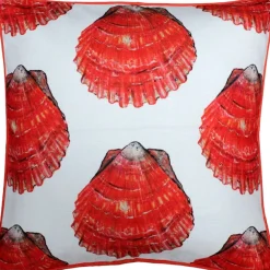 Big Island Bay Scallop Large Scale Print Throw Pillow 20x20