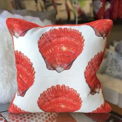 Big Island Bay Scallop Large Scale Print Throw Pillow 20x20
