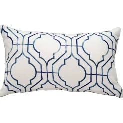 Biltmore Gate Blue Throw Pillow 12x20