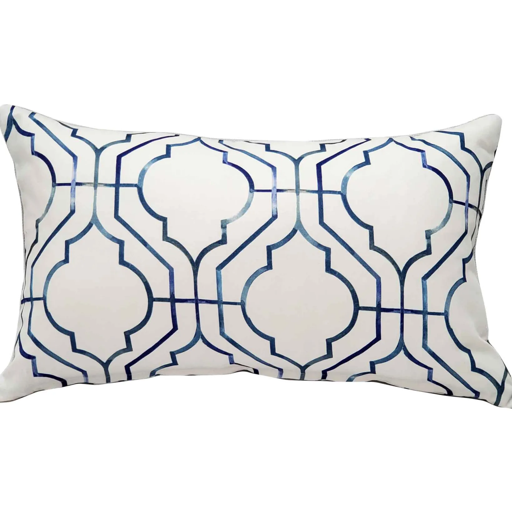 Biltmore Gate Blue Throw Pillow 12x20