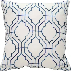 Biltmore Gate Blue Throw Pillow 20x20