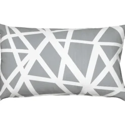 Bird's Nest Gray Throw Pillow 12x19
