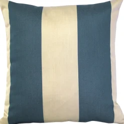 Bistro Marine Blue Outdoor Pillow 17x17