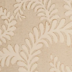 Brackendale Ferns Cream Rectangular Throw Pillow