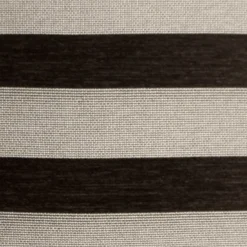 Brackendale Stripes Black Rectangular Throw Pillow 16x24