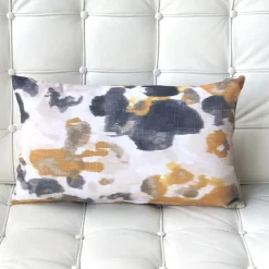 Brandy Bay Yellow Floral Throw Pillow 12x19