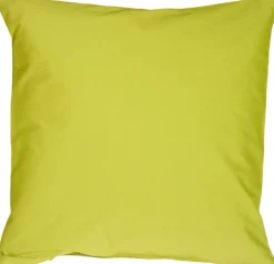 Caravan Cotton Lime Green 23x23 Throw Pillow