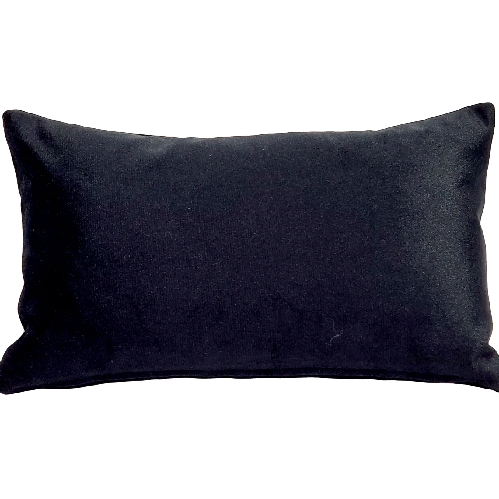 Carbon Stripes Textured Velvet Throw Pillow 12x19