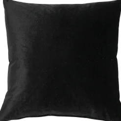 Castello Black Velvet Throw Pillow 20x20
