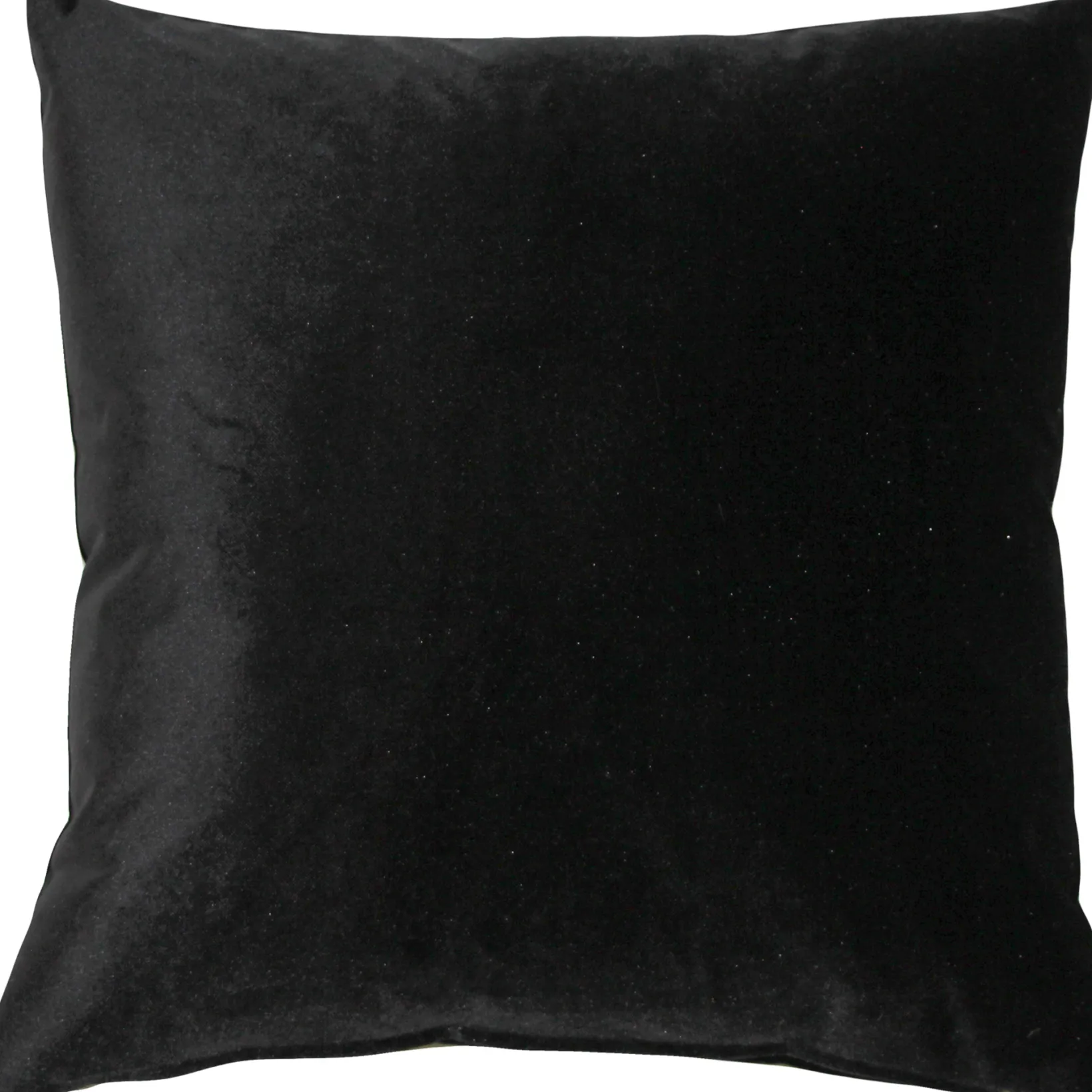 Castello Black Velvet Throw Pillow 17x17