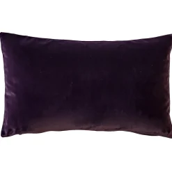 Castello Purple Velvet Throw Pillow 12x20