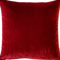 Castello Red Velvet Throw Pillow 17x17