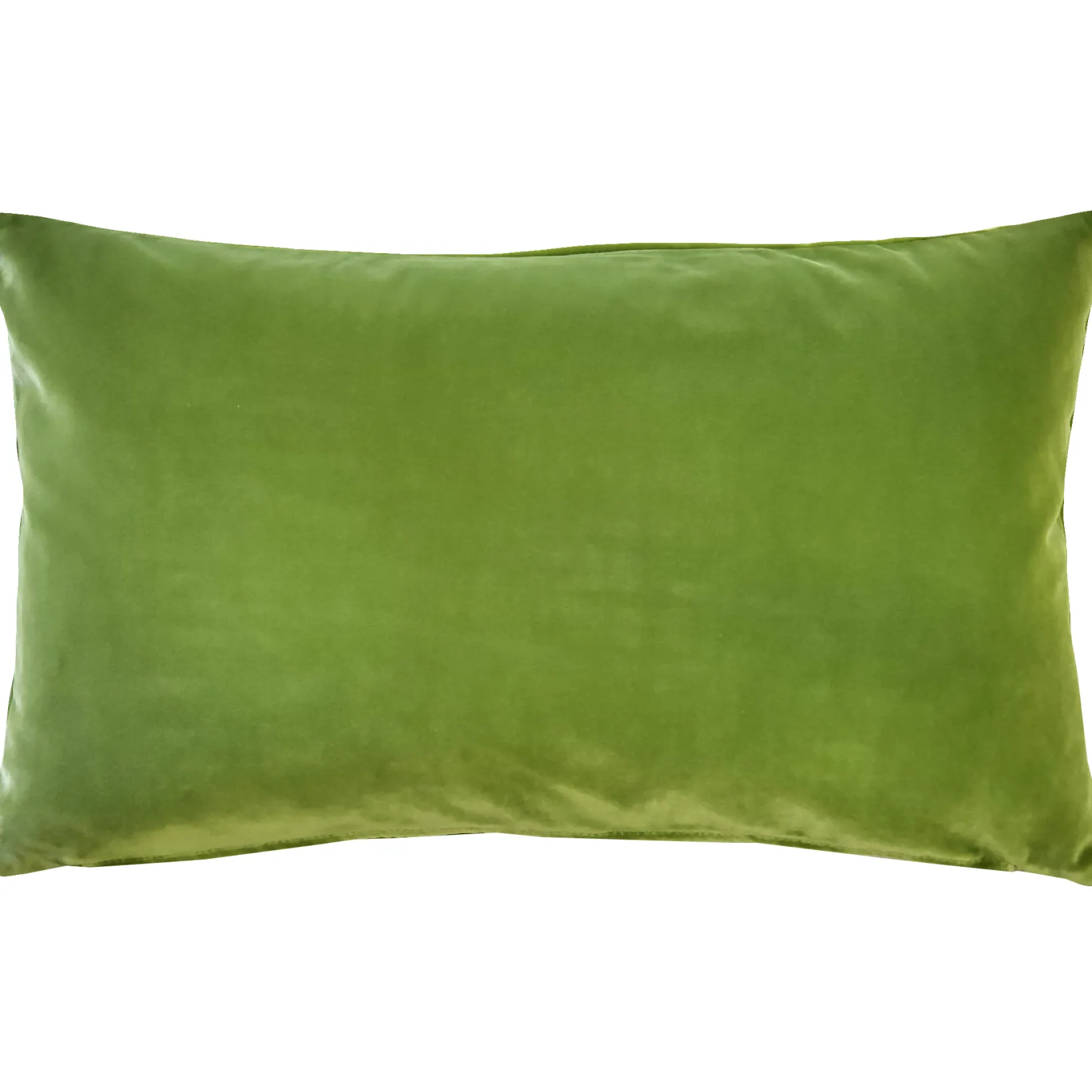 Castello Summer Green Velvet Throw Pillow 12x20