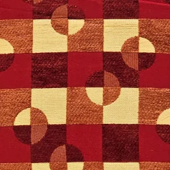 Checkers Red and Yellow Throw Pillow 17x17