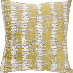 Citrine Rhythm Geometric Throw Pillow 20x20