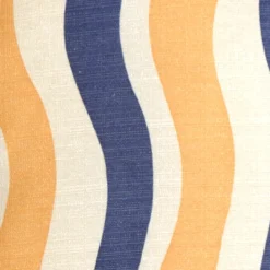 Country Stripes Blue and Yellow 20x20 Throw Pillow