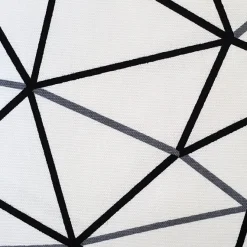 Crossed Lines Cotton Print Throw Pillow 12x20
