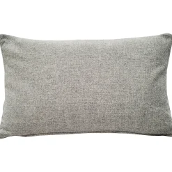 Custom City Coordinates Gray Felt Pillow 12x19