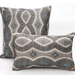 Desmond Blue Diamond Pillow 12x20