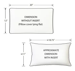 Desmond Blue Diamond Pillow 12x20