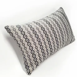 Gazing Foundry Gray Throw Pillow 12x20