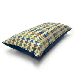 Geometric Arrowhead Ocean Breeze Throw Pillow 12x24