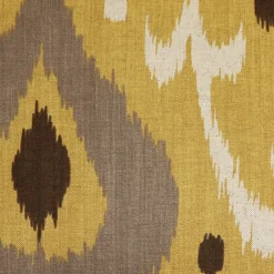 Indah Ikat Yellow 20x20 Throw Pillow