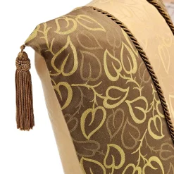 Indravati Gold Leaf Throw Pillow 17x17
