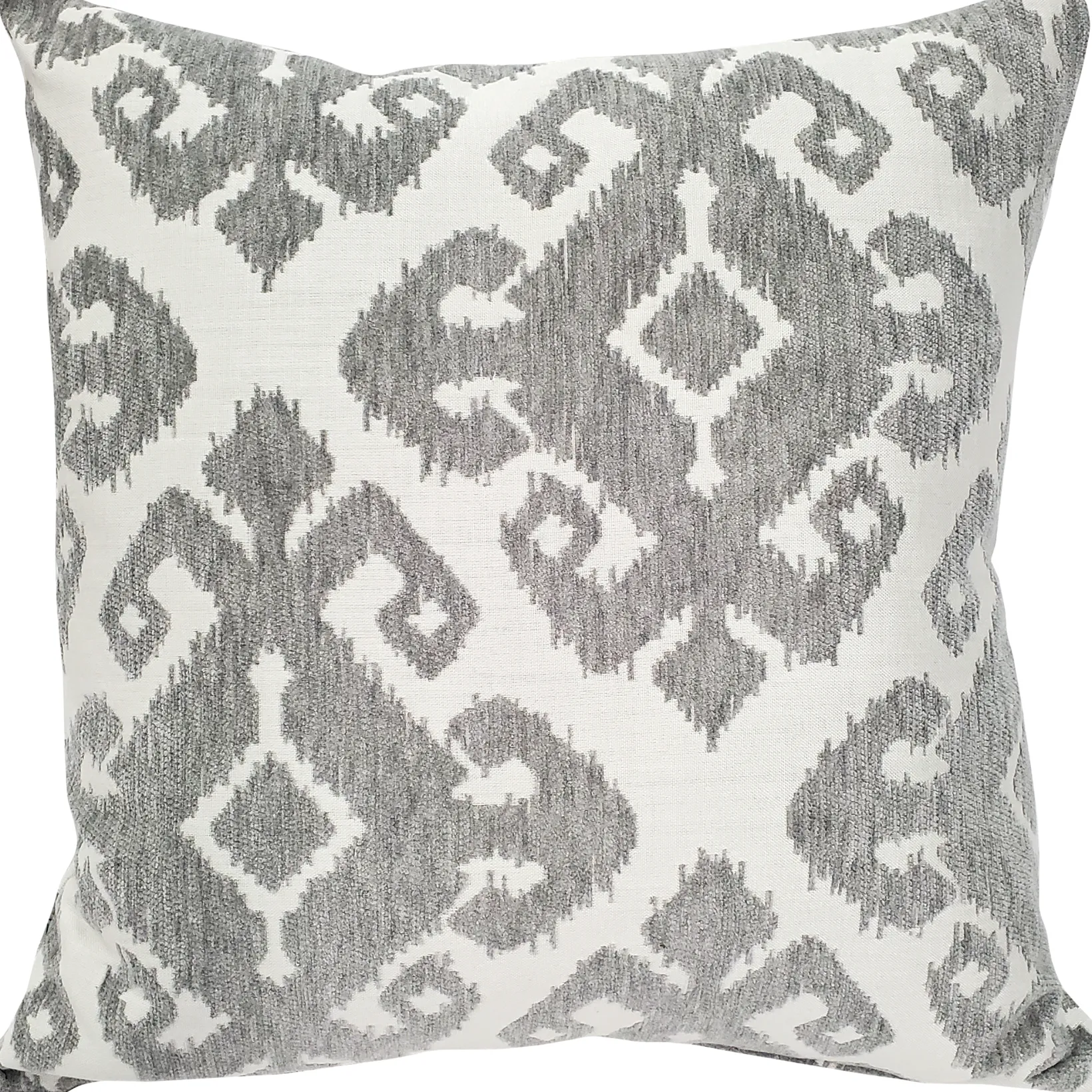 Insignia Gray Outdoor Throw Pillow 19x19