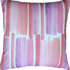 Karalina Beach Glass Blush Throw Pillow 20x20