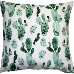 Karalina Cactus Garden Throw Pillow 20x20