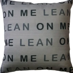 Lean On Me Throw Pillow 17x17