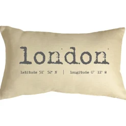 London Coordinates 12x19 Throw Pillow