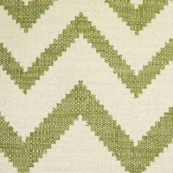 Lorenzo Zigzag Green 20x20 Throw Pillow