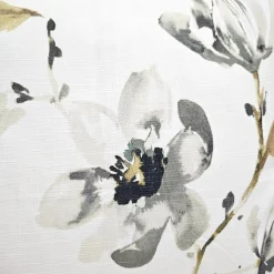 Magnolia Watercolor Gray Taupe Neutral Pillow 22x22