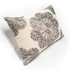 Mancini Medallion Embroidered Throw Pillows 16x24