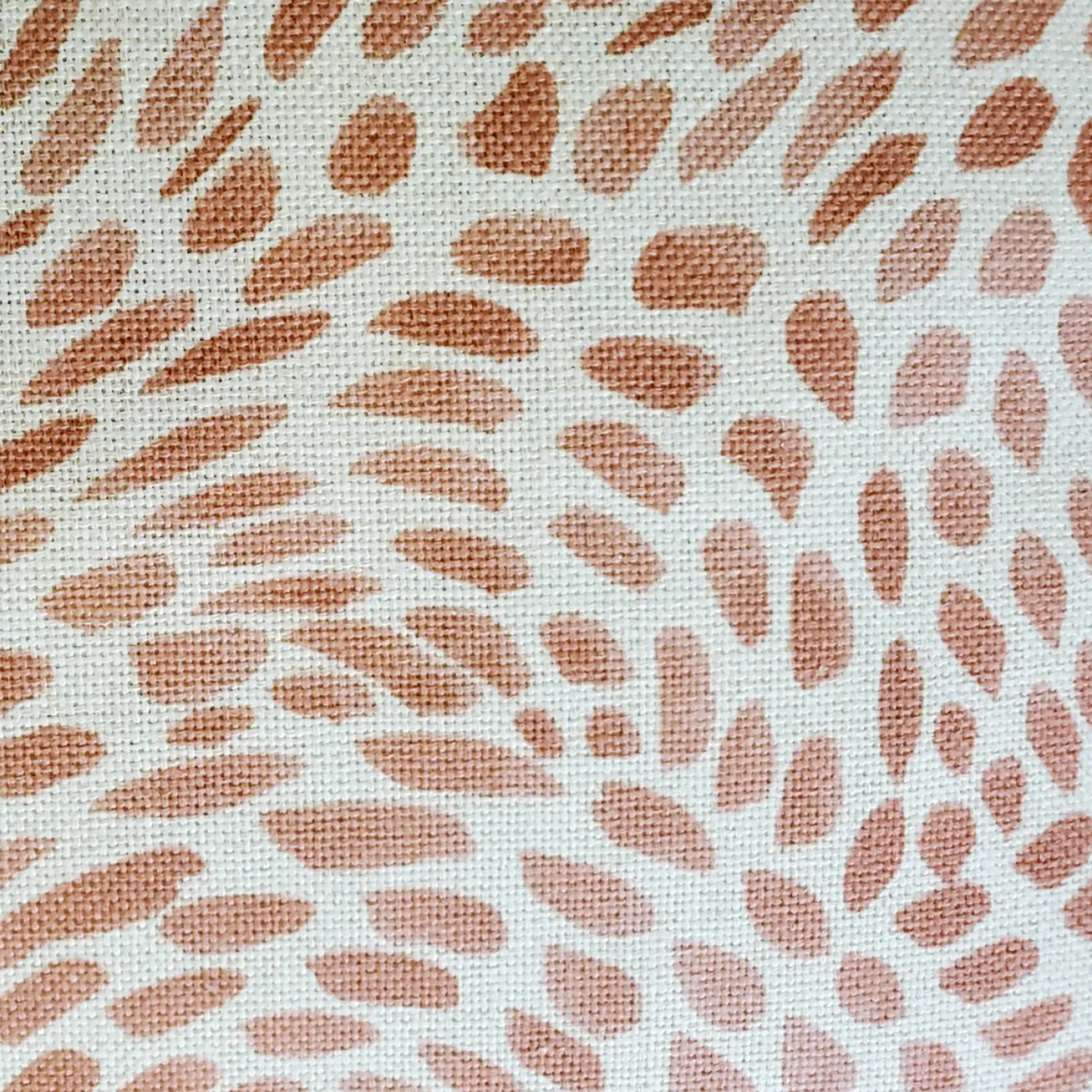 Matisse Dots Coral Pink Throw Pillow 19x19