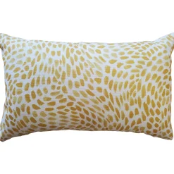 Matisse Dots Golden Yellow Throw Pillow 12x19