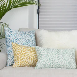 Matisse Dots Golden Yellow Throw Pillow 12x19