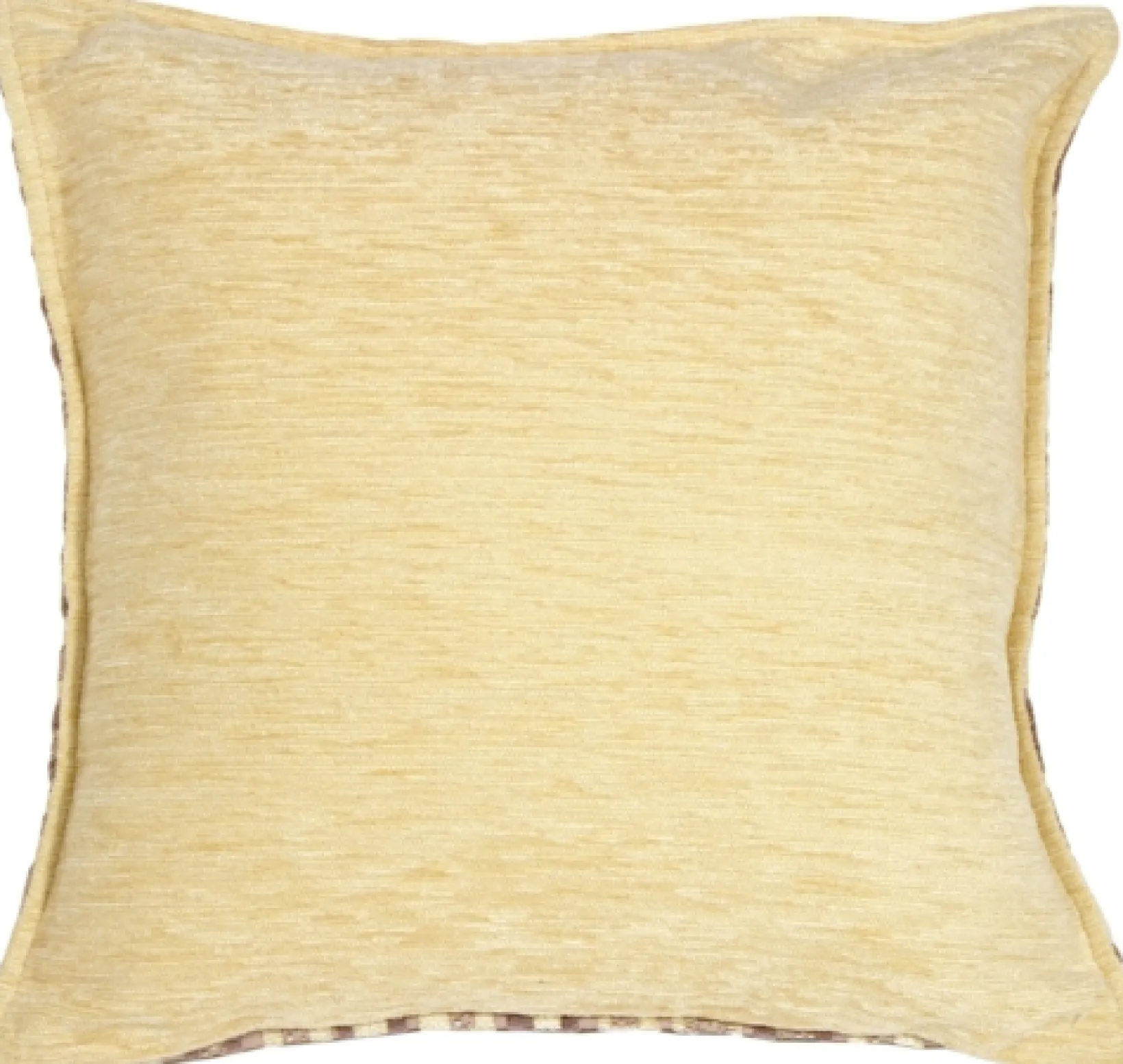 Mauve and Cream Chenille Blocks Throw Pillow