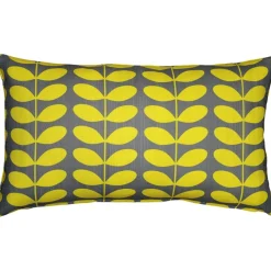 Mid-Century Modern Yellow Throw Pillow 12x19