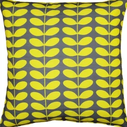 Mid-Century Modern Yellow Throw Pillow 19x19