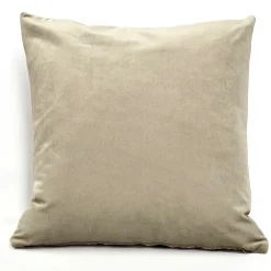 Mod Grid Gold Velvet Throw Pillow 21x21