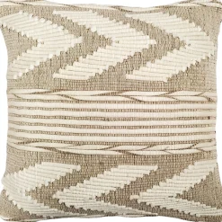 Ojai Cream Chevron Bohemian Pillow 20x20